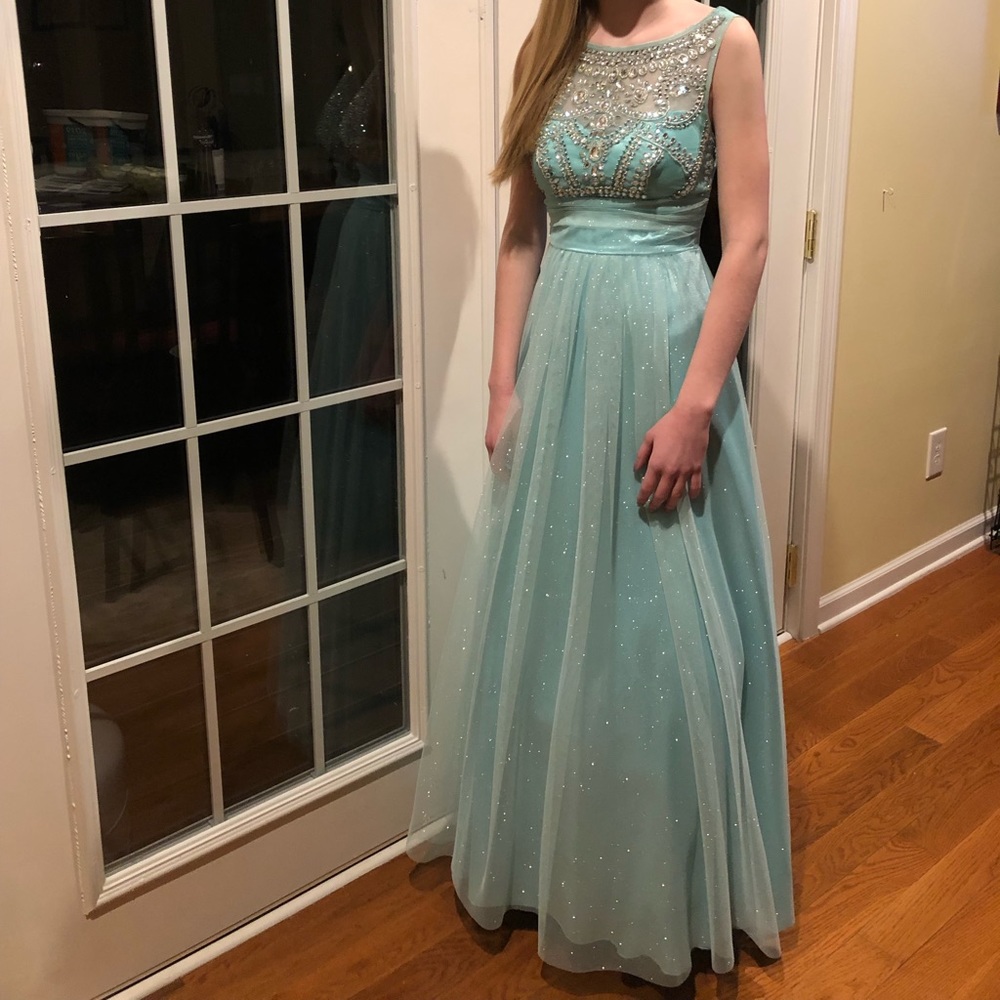 Teal Prom Dress